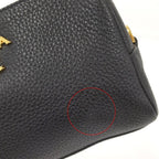 Prada Vitello Daino Leather Pouch Nero — view 6