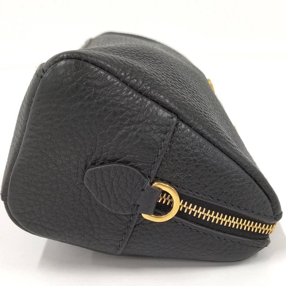 Prada Vitello Daino Leather Pouch Nero — view 5