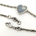 Gucci Interlocking Bracelet Silver Blue — view 3