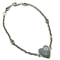Gucci Interlocking Bracelet Silver Blue