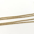Dior CD Logo Necklace Cube Rhinestone Gold Plated — view 4