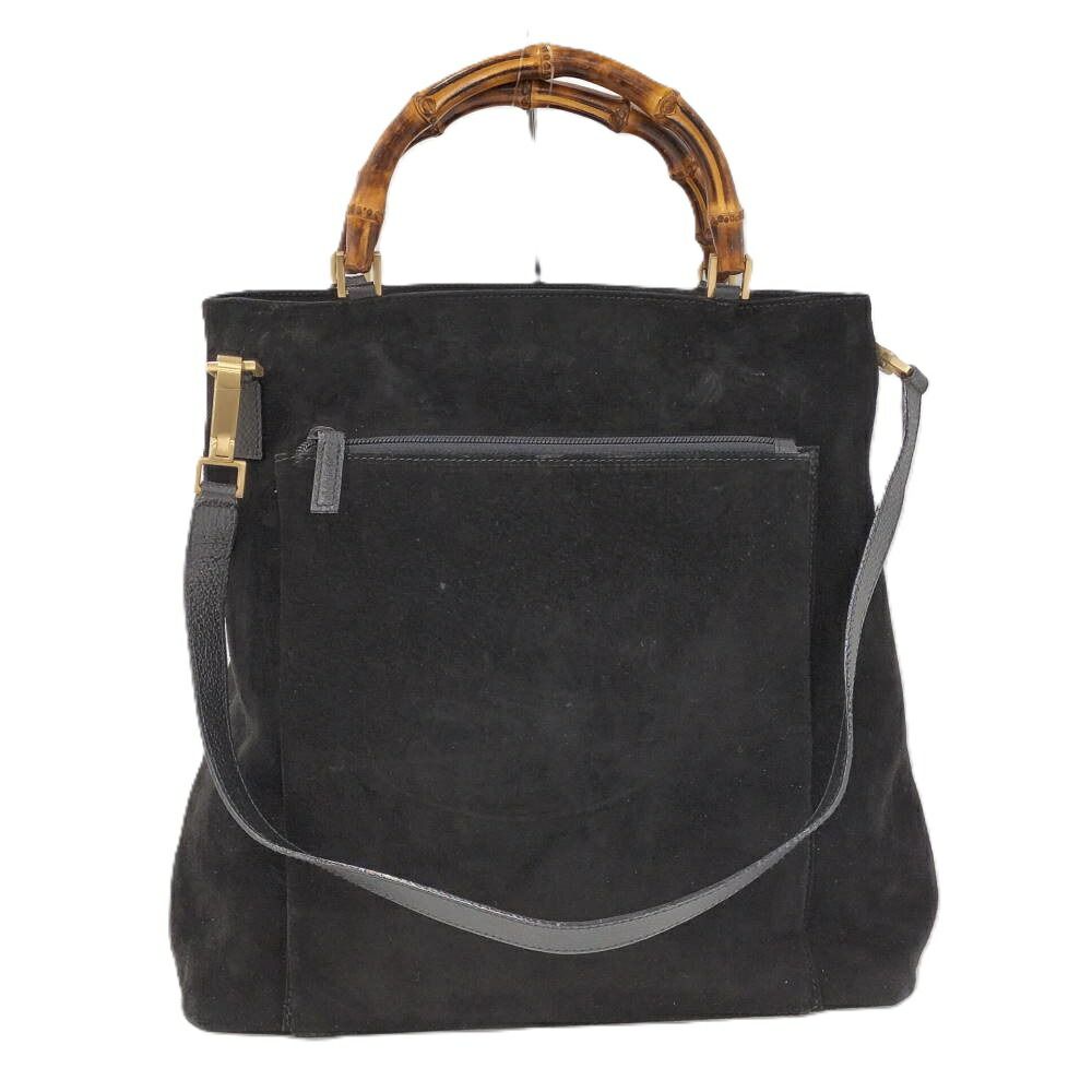 Gucci Bag Bamboo Suede Black