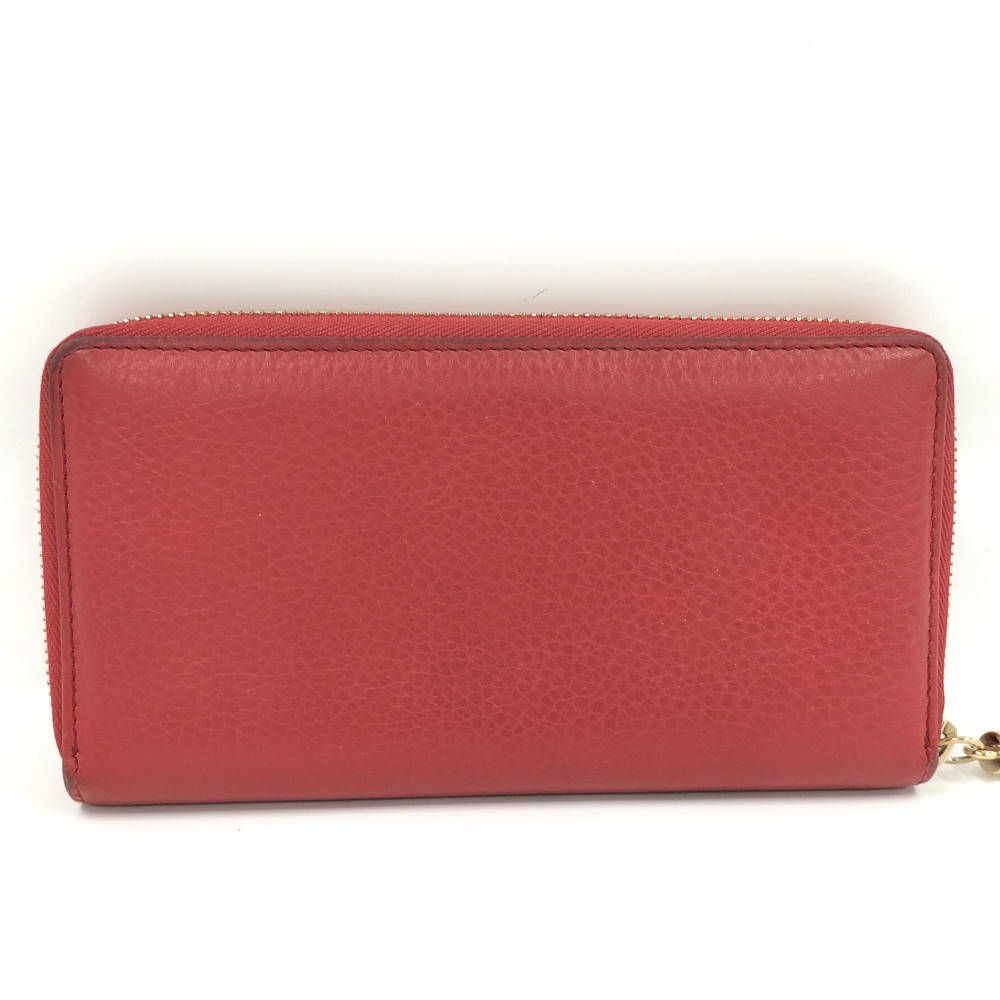Gucci Zip Around Wallet Soho Interlocking Leather Red — view 3