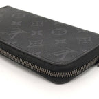 Louis Vuitton Zippy Wallet Horizontal Zip Around Monogram Eclipse — view 4
