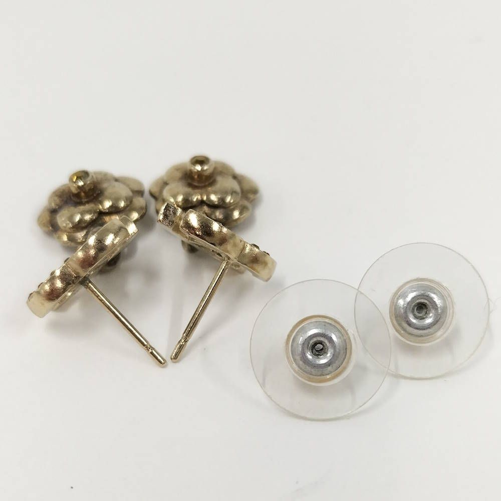 Chanel Earrings Rhinestone Coco CC — view 3