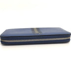 Prada Zip Around Wallet Saffiano Leather Blue — view 7