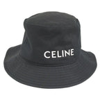 Celine Bucket Hat Black Cotton