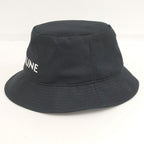 Celine Bucket Hat Black Cotton — view 2