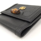 Gucci Bamboo Leather Black Diana 2184 Wallet — view 5