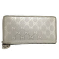 Gucci Zip Around Wallet GG Supreme Coating Silver
