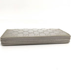 Gucci Zip Around Wallet GG Supreme Coating Silver — view 6