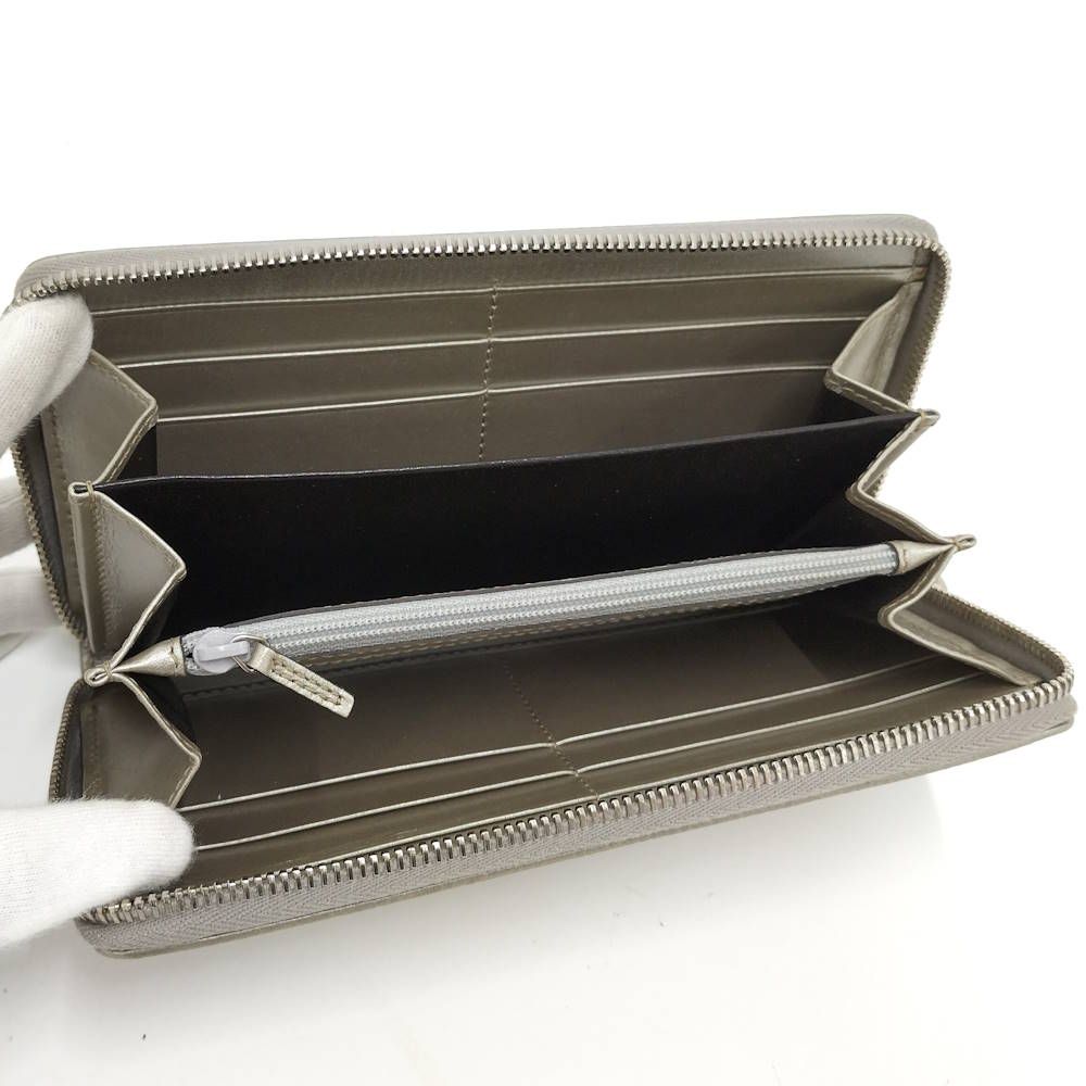 Gucci Zip Around Wallet GG Supreme Coating Silver — view 2