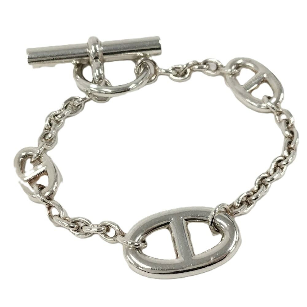 Hermes Chaine D'ancre Farandole ST Silver Bracelet