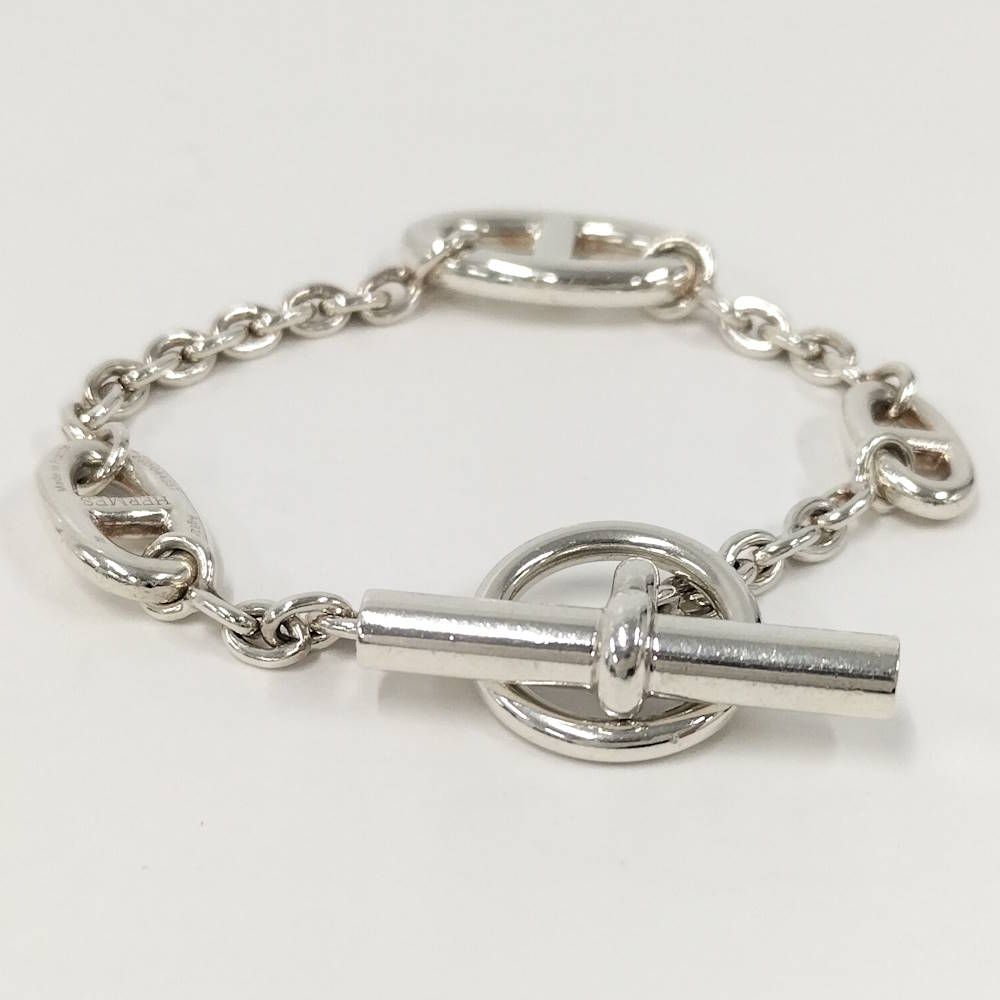 Hermes Chaine D'ancre Farandole ST Silver Bracelet — view 2