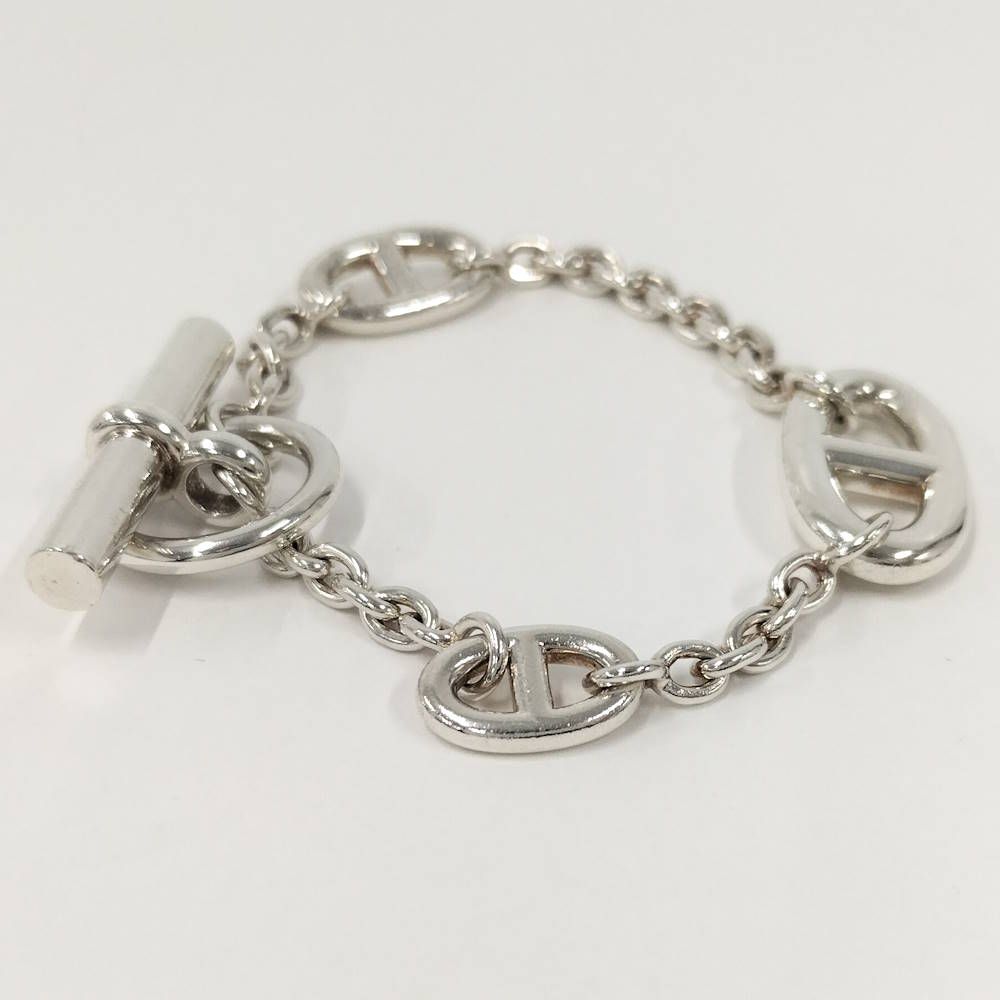 Hermes Chaine D'ancre Farandole ST Silver Bracelet — view 4