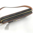 Celine Shoulder Bag Cuir Triomphe Mini Leather Black Brown Multicolor — view 7