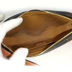 Celine Shoulder Bag Cuir Triomphe Mini Leather Black Brown Multicolor — view 8