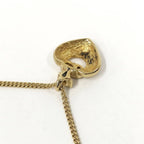 Dior CD Logo Necklace Rhinestone Gold Plated — view 4