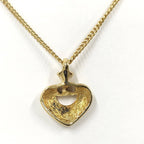 Dior CD Logo Necklace Rhinestone Gold Plated — view 2