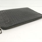 Bottega Veneta Clutch Intrecciato Leather Gray — view 7