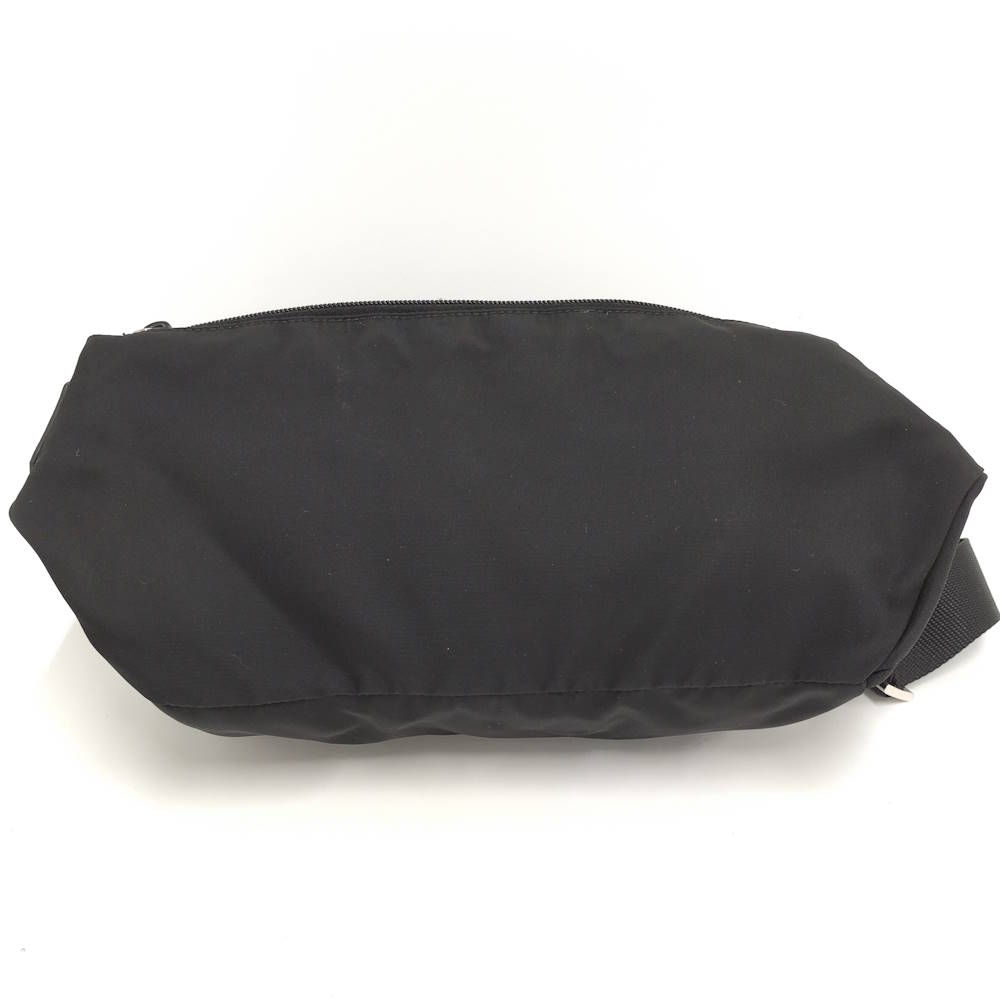 Prada Shoulder Bag Triangle Plate Nylon Black — view 2
