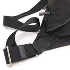 Prada Shoulder Bag Triangle Plate Nylon Black — view 5