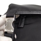 Prada Shoulder Bag Triangle Plate Nylon Black — view 6