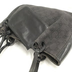 Gucci Tote GG Canvas Leather Black — view 6