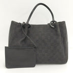 Gucci Tote GG Canvas Leather Black — view 2