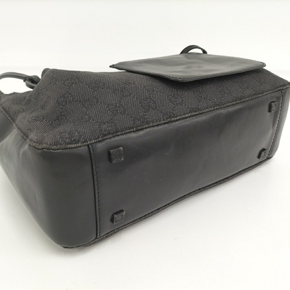 Gucci Tote GG Canvas Leather Black — view 4