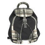 Prada Tessuto Backpack Check Nylon Black