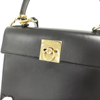 Celine Logo Ring Bag Leather Black — view 7