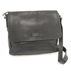 Gucci Shoulder Bag Diamante Leather Black