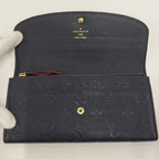Louis Vuitton Portefeuille Emily Bifold Wallet Marine Monogram Empreinte — view 2