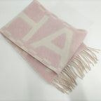 Chanel Cashmere Silk Pink Scarf — view 4