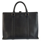 Gucci Black Silver Leather Business Briefcase — view 2