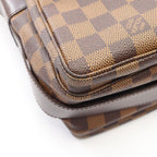 Louis Vuitton Shoulder Bag Naviglio Canvas Leather — view 7