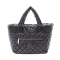 Chanel Tote Coco Cocoon Small Reversible Black Nylon Leather