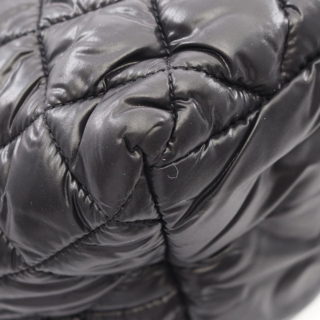 Chanel Tote Coco Cocoon Small Reversible Black Nylon Leather — view 7