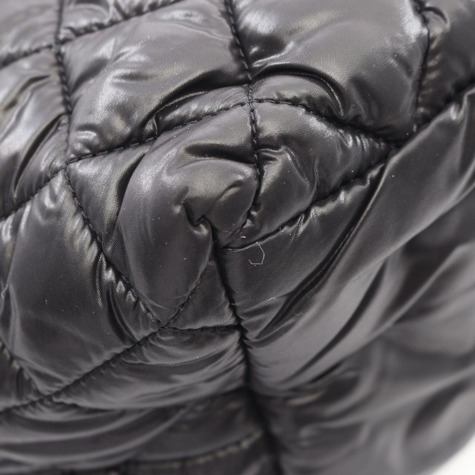 Chanel Tote Coco Cocoon Small Reversible Black Nylon Leather — view 7