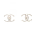 Chanel Earrings CC Logo Stainless Steel