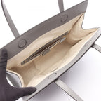 Gucci Tote GG Ribbon Gray Leather — view 3
