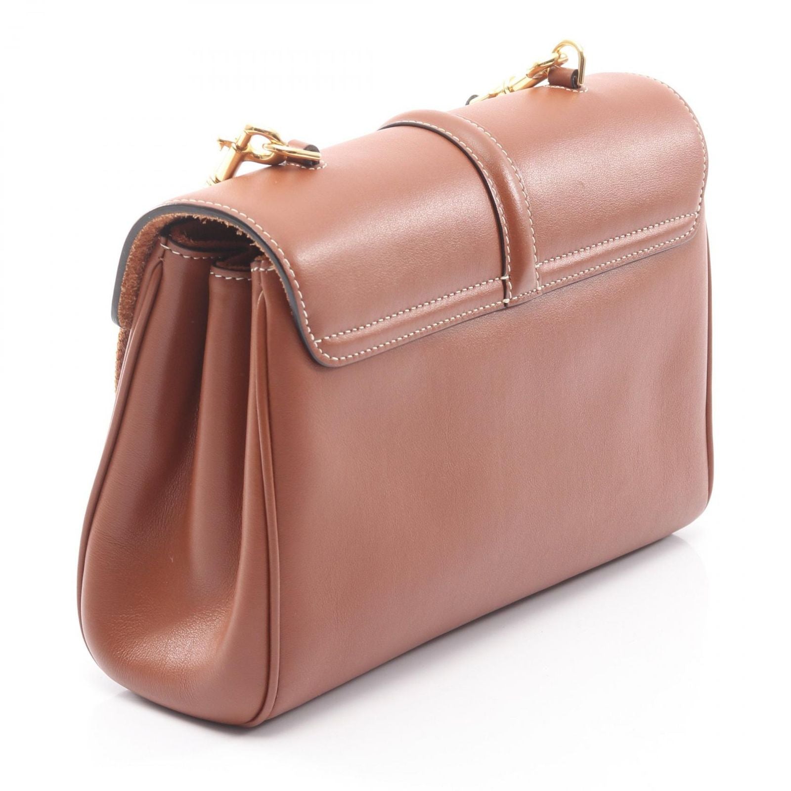 Celine Shoulder Bag Teen Soft 16 Brown Leather — view 2