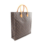 Louis Vuitton Tote Sac Plat Canvas Leather — view 2