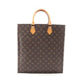 Louis Vuitton Tote Sac Plat Canvas Leather