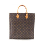 Louis Vuitton Tote Sac Plat Canvas Leather