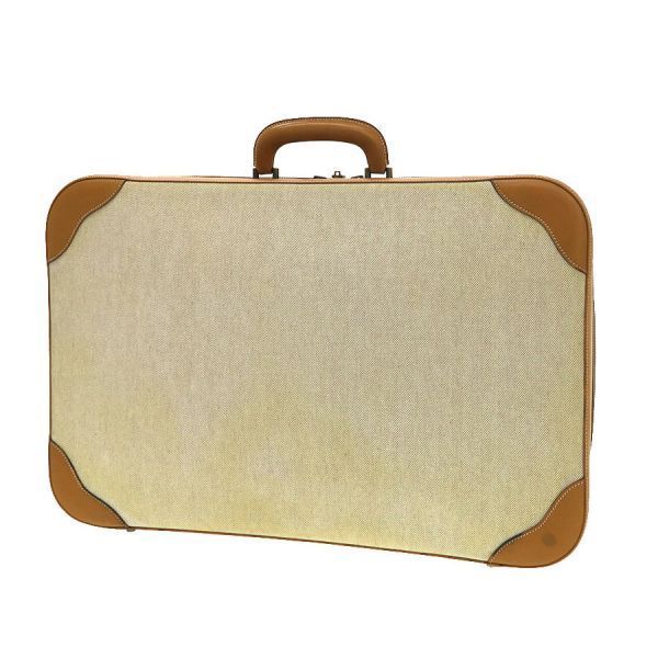 Hermes Vintage Trunk Travel Bags Beige — view 2