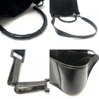 Gucci Shoulder Bag Bamboo Leather Suede Black — view 7