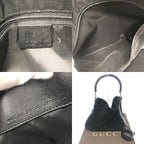 Gucci Shoulder Bag Bamboo Leather Suede Black — view 9