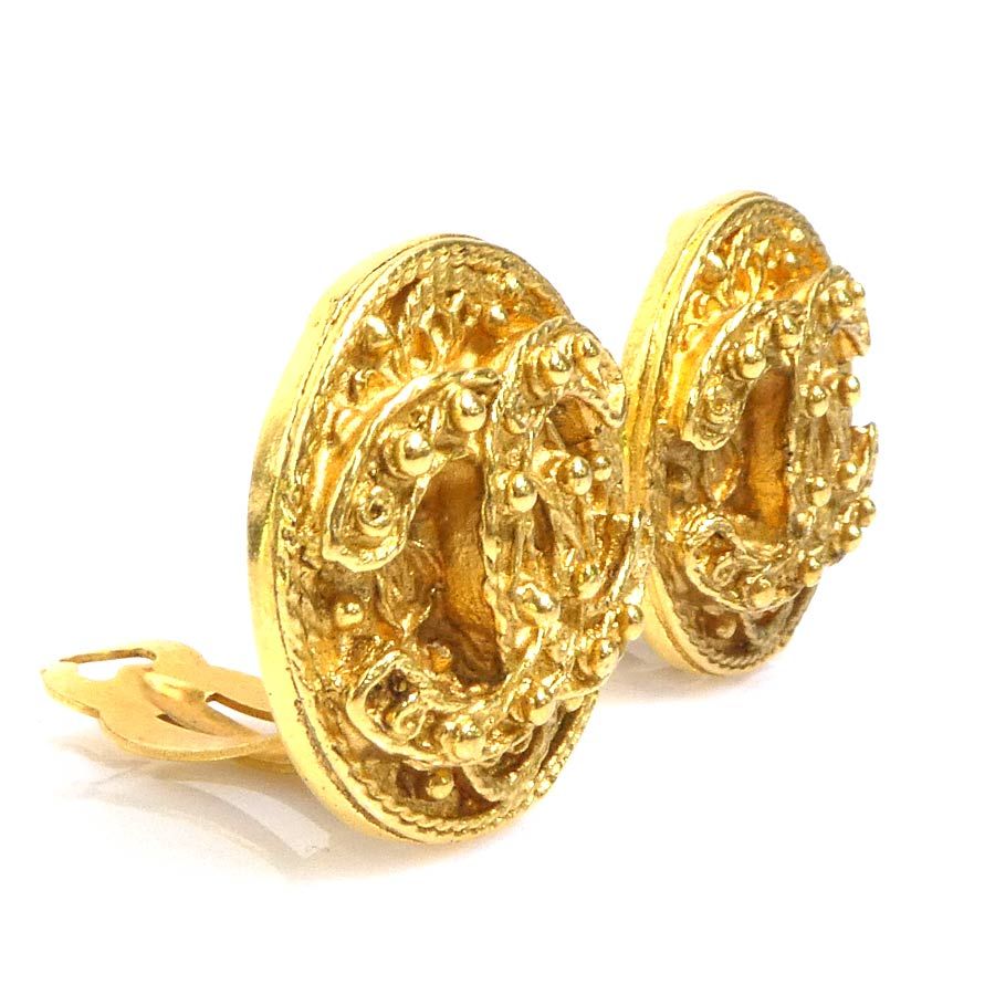 Chanel Earrings CC Logo — view 2
